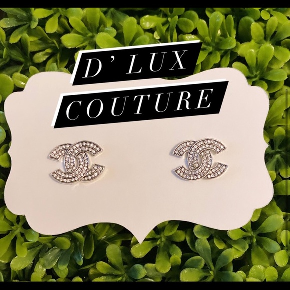 Jewelry - New fashion C C silver rhinestone studs 💖